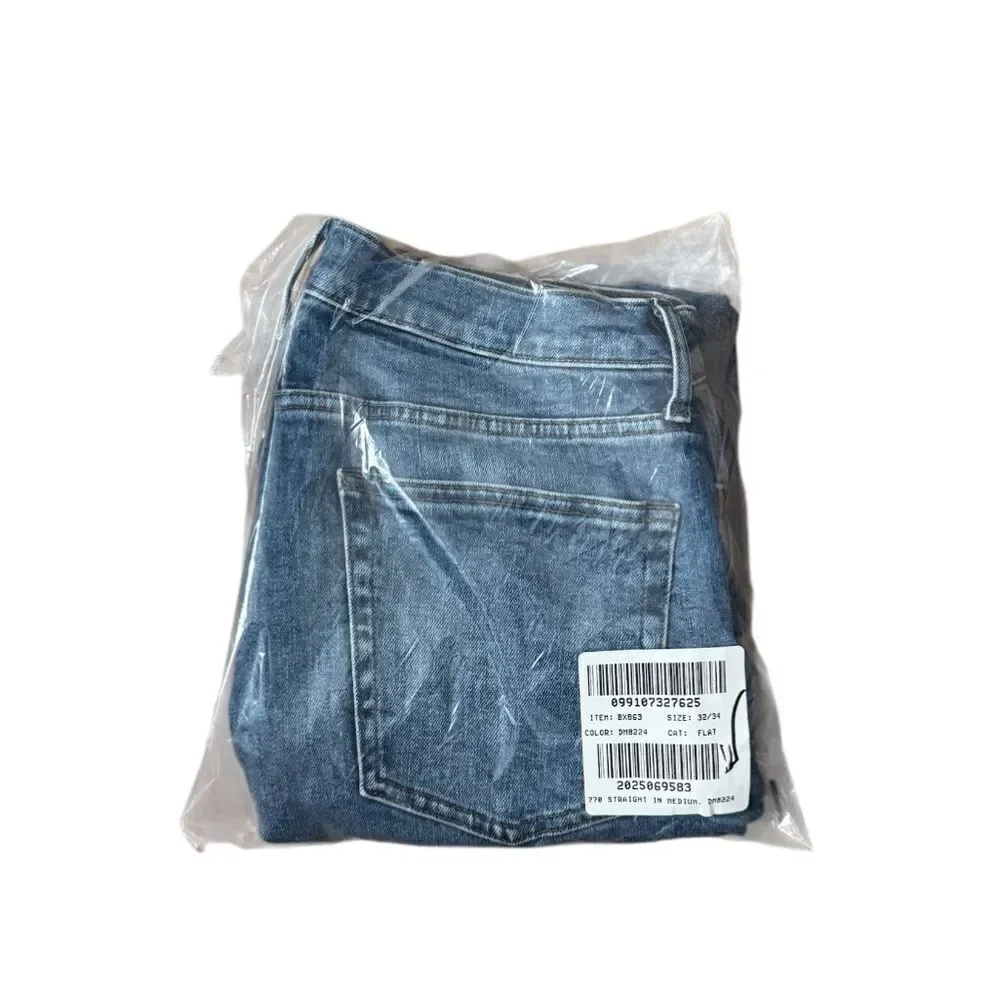 NWT J CREW 770™ Straight-fit stretch jean in medium wash 32/34